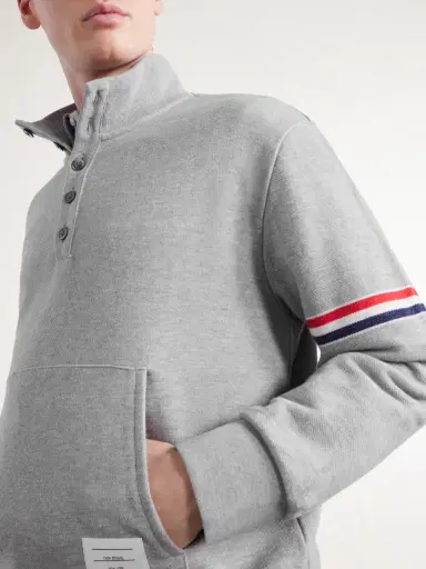 Thom Browne Cotton-Piqué Sweatshirt - Men | Thumbnail 6 Thom Browne Cotton-Piqué Sweatshirt - Men | Thumbnail 6
