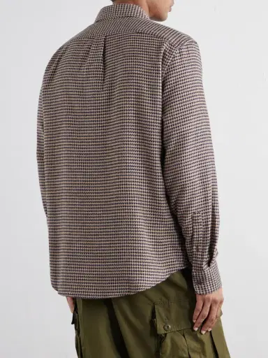 Portuguese Flannel Houndstooth Organic Cotton-Flannel Shirt - Men | Thumbnail 4 Portuguese Flannel Houndstooth Organic Cotton-Flannel Shirt - Men | Thumbnail 4