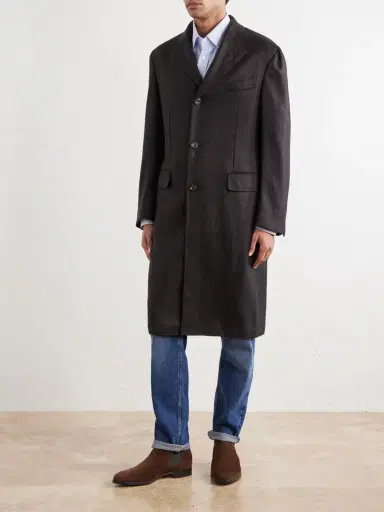 Thom Sweeney Herringbone Wool Coat - Men | Thumbnail 3 Thom Sweeney Herringbone Wool Coat - Men | Thumbnail 3