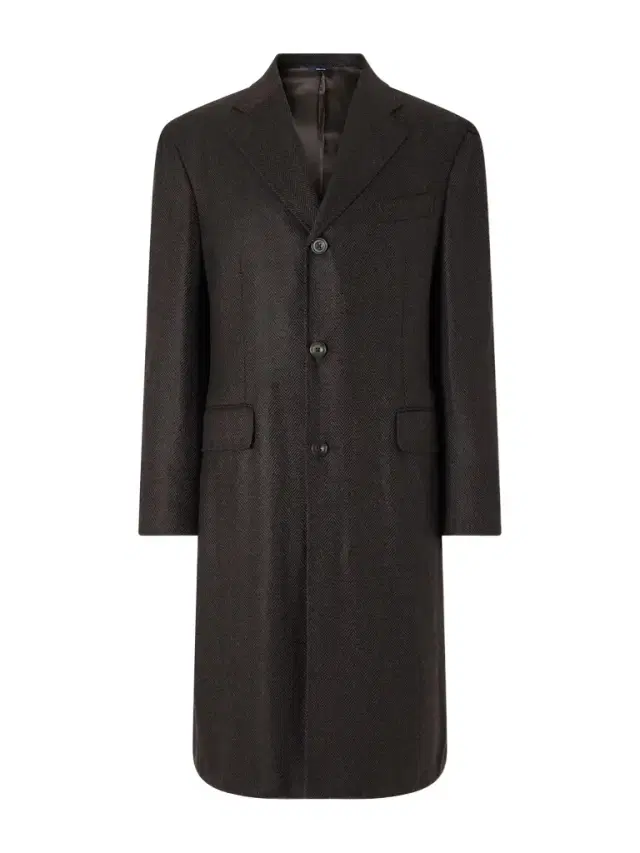 Thom Sweeney Herringbone Wool Coat - Men