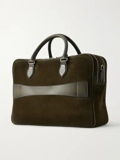 Berluti F088 Leather-Trimmed Suede Briefcase - Men | Thumbnail 4 Berluti F088 Leather-Trimmed Suede Briefcase - Men | Thumbnail 4
