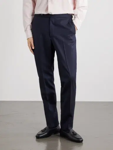 De Petrillo Tapered Virgin Wool Suit Trousers - Men | Thumbnail 3 De Petrillo Tapered Virgin Wool Suit Trousers - Men | Thumbnail 3