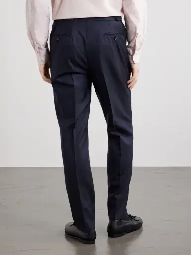 De Petrillo Tapered Virgin Wool Suit Trousers - Men | Thumbnail 4 De Petrillo Tapered Virgin Wool Suit Trousers - Men | Thumbnail 4