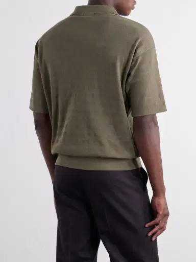 Polo Ralph Lauren Logo-Embroidered Textured-Cotton Polo Shirt - Men | Thumbnail 4 Polo Ralph Lauren Logo-Embroidered Textured-Cotton Polo Shirt - Men | Thumbnail 4
