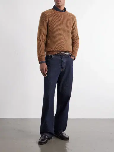 Sease Dinghy Ribbed Cashmere Sweater - Men | Thumbnail 2 Sease Dinghy Ribbed Cashmere Sweater - Men | Thumbnail 2