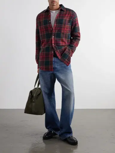 Portuguese Flannel Bravio Checked Cotton-Flannel Shirt - Men | Thumbnail 2 Portuguese Flannel Bravio Checked Cotton-Flannel Shirt - Men | Thumbnail 2
