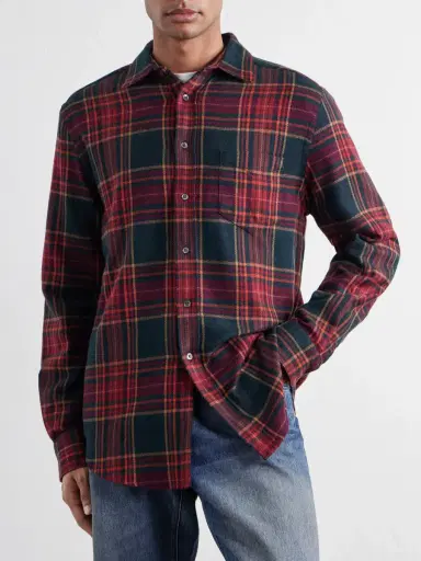 Portuguese Flannel Bravio Checked Cotton-Flannel Shirt - Men | Thumbnail 3 Portuguese Flannel Bravio Checked Cotton-Flannel Shirt - Men | Thumbnail 3