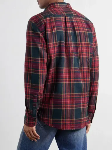 Portuguese Flannel Bravio Checked Cotton-Flannel Shirt - Men | Thumbnail 4 Portuguese Flannel Bravio Checked Cotton-Flannel Shirt - Men | Thumbnail 4