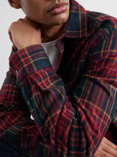 Portuguese Flannel Bravio Checked Cotton-Flannel Shirt - Men | Thumbnail 5 Portuguese Flannel Bravio Checked Cotton-Flannel Shirt - Men | Thumbnail 5