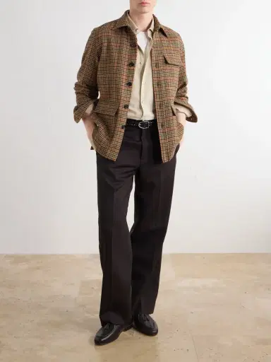 De Petrillo Houndstooth Virgin Wool Overshirt - Men | Thumbnail 2 De Petrillo Houndstooth Virgin Wool Overshirt - Men | Thumbnail 2