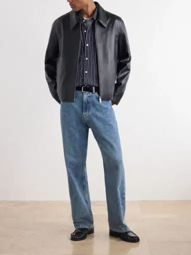 AMI PARIS Leather Jacket - Men | Thumbnail 2 AMI PARIS Leather Jacket - Men | Thumbnail 2