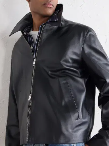AMI PARIS Leather Jacket - Men | Thumbnail 5 AMI PARIS Leather Jacket - Men | Thumbnail 5