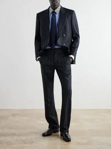 Tom Ford Striped Silk-Satin Shirt - Men | Thumbnail 2