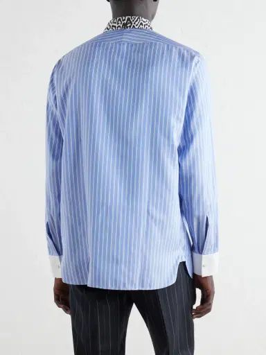 Tom Ford Striped Silk-Satin Shirt - Men | Thumbnail 4