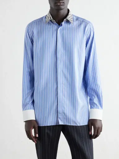 Tom Ford Striped Silk-Satin Shirt - Men | Thumbnail 5