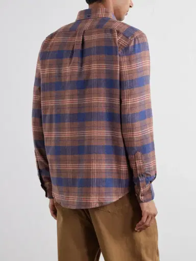 Portuguese Flannel Logia Checked Cotton-Flannel Shirt - Men | Thumbnail 4 Portuguese Flannel Logia Checked Cotton-Flannel Shirt - Men | Thumbnail 4