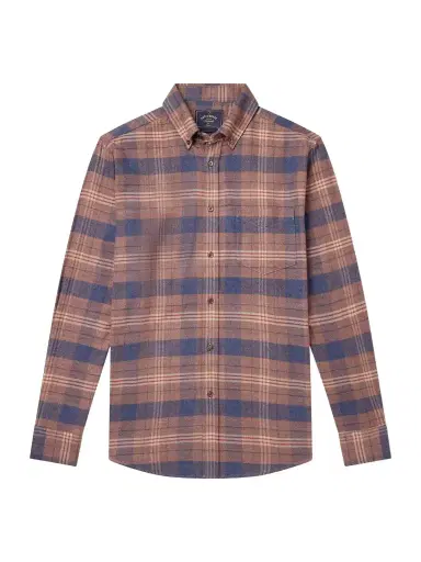 Portuguese Flannel Logia Checked Cotton-Flannel Shirt - Men | Thumbnail 1 Portuguese Flannel Logia Checked Cotton-Flannel Shirt - Men | Thumbnail 1