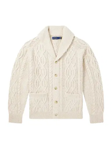 Polo Ralph Lauren Cable-Knit Cotton Cardigan - Men | Thumbnail 1 Polo Ralph Lauren Cable-Knit Cotton Cardigan - Men | Thumbnail 1