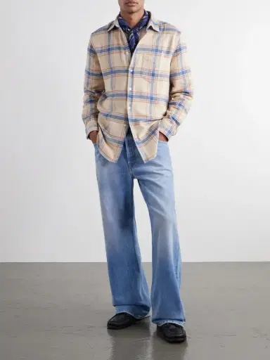 Portuguese Flannel Serena Checked Cotton-Flannel Shirt - Men | Thumbnail 2 Portuguese Flannel Serena Checked Cotton-Flannel Shirt - Men | Thumbnail 2