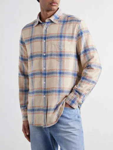 Portuguese Flannel Serena Checked Cotton-Flannel Shirt - Men | Thumbnail 3 Portuguese Flannel Serena Checked Cotton-Flannel Shirt - Men | Thumbnail 3