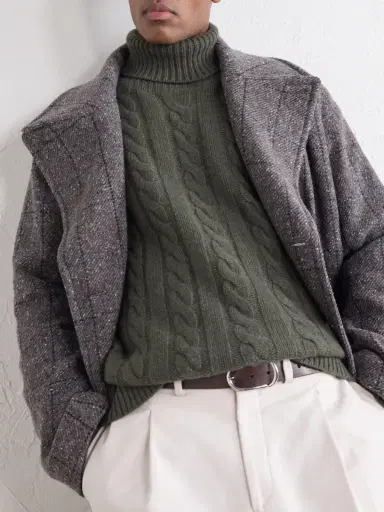 Polo Ralph Lauren Cable-Knit Wool and Cashmere-Blend Turtleneck Sweater - Men | Thumbnail 5 Polo Ralph Lauren Cable-Knit Wool and Cashmere-Blend Turtleneck Sweater - Men | Thumbnail 5