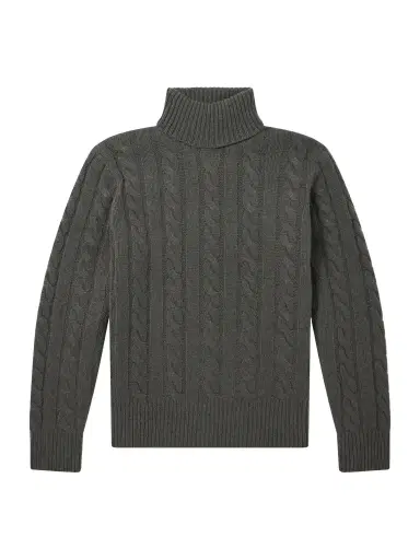 Polo Ralph Lauren Cable-Knit Wool and Cashmere-Blend Turtleneck Sweater - Men | Thumbnail 1 Polo Ralph Lauren Cable-Knit Wool and Cashmere-Blend Turtleneck Sweater - Men | Thumbnail 1