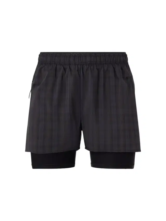 Literary Sport Myles Layered Checked Shell and Stretch-Jersey Running Shorts - Men