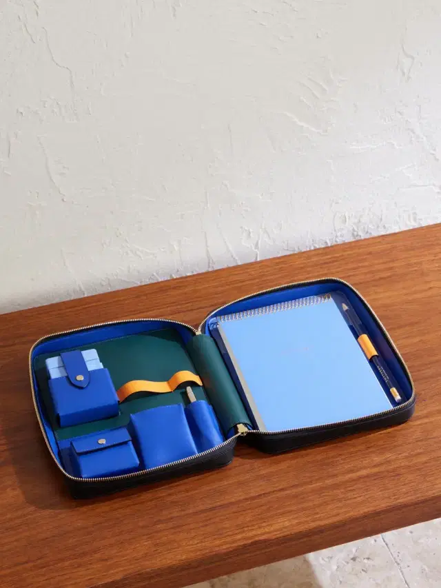 Smythson Panama Cross-Grain Leather Artist Folio Stationary Set - Men