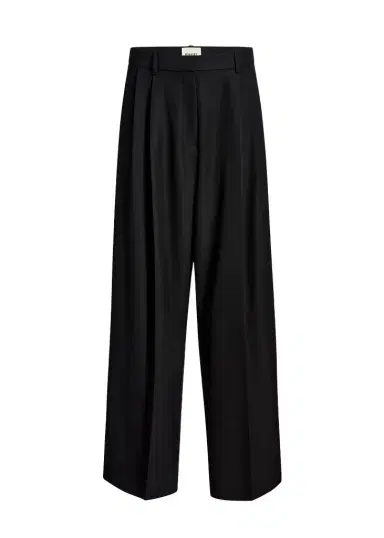 Khaite August Pant In Black Wool | Thumbnail 1 Khaite August Pant In Black Wool | Thumbnail 1