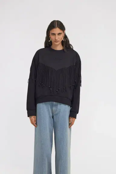Roberto Cavalli Sweatshirt with Fringe | Thumbnail 2