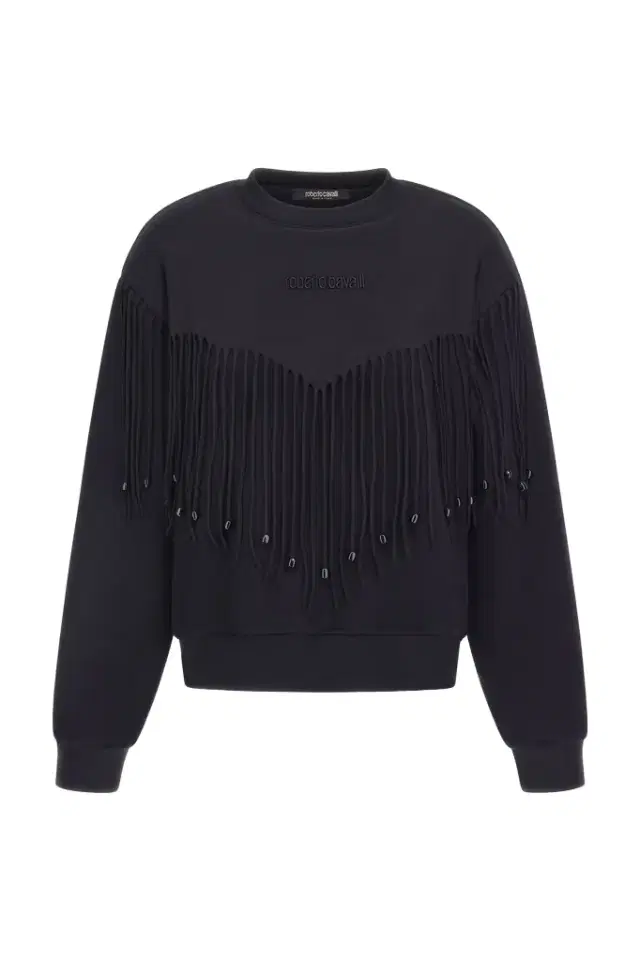 Roberto Cavalli Sweatshirt with Fringe