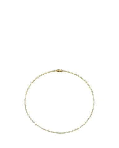 Sydney Evan 14K Yellow Gold Diamond New Tennis Necklace | Thumbnail 1