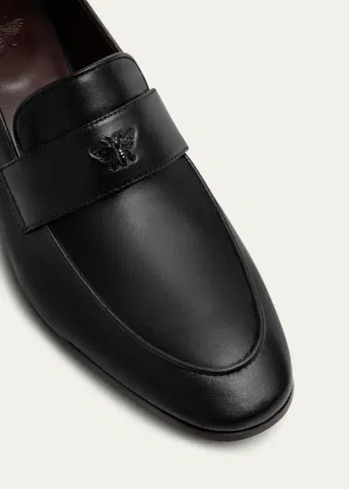 Bougeotte Leather Medallion Heeled Loafers | Thumbnail 3 Bougeotte Leather Medallion Heeled Loafers | Thumbnail 3