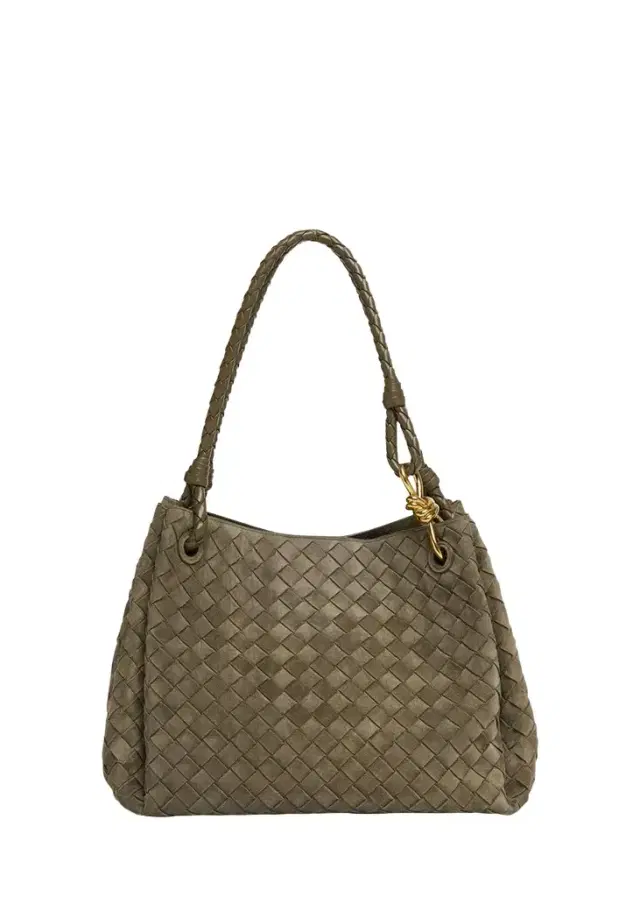 Bottega Veneta Large Parachute Suede Shoulder Bag