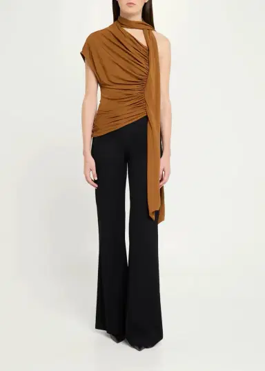 Christopher Esber Vienna Ruched Jersey Scarf Top | Thumbnail 2 Christopher Esber Vienna Ruched Jersey Scarf Top | Thumbnail 2