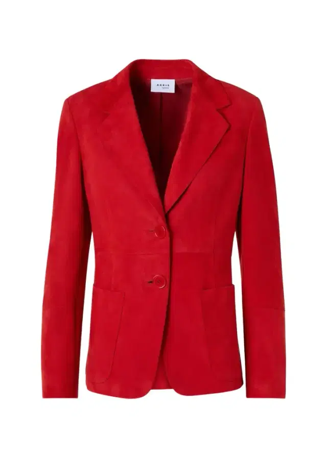 Akris punto Suede Single-Breasted Blazer