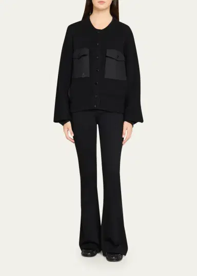 Frame The Contrast Cashmere Cardigan | Thumbnail 2 Frame The Contrast Cashmere Cardigan | Thumbnail 2