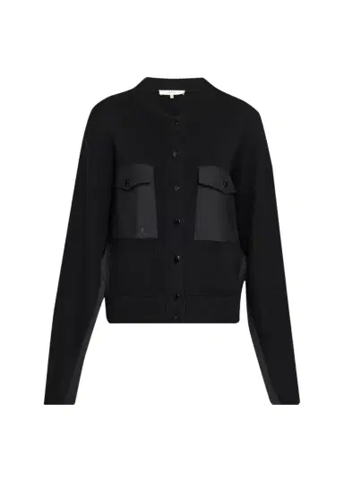 Frame The Contrast Cashmere Cardigan | Thumbnail 1 Frame The Contrast Cashmere Cardigan | Thumbnail 1