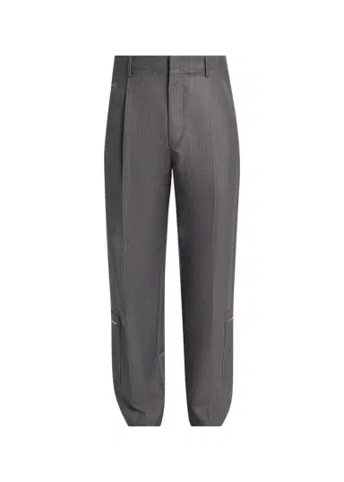 Bottega Veneta Men's Cargo Pocket Shadow Stripe Pleated Trousers | Thumbnail 1 Bottega Veneta Men's Cargo Pocket Shadow Stripe Pleated Trousers | Thumbnail 1