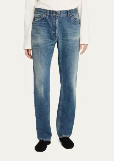 The Row Dinni Low-Rise Straight-Leg Jeans | Thumbnail 4 The Row Dinni Low-Rise Straight-Leg Jeans | Thumbnail 4