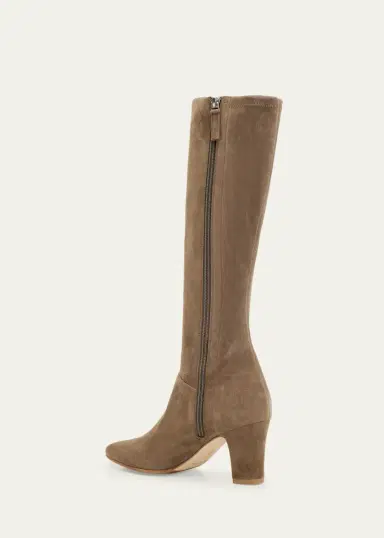 Manolo Blahnik 70mm Pitana Suede Knee-High Boots | Thumbnail 2 Manolo Blahnik 70mm Pitana Suede Knee-High Boots | Thumbnail 2