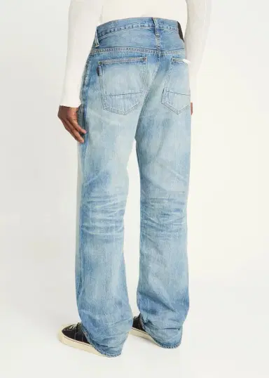 Master Craft Union Men's Straight-Leg Washed Denim Jeans | Thumbnail 3 Master Craft Union Men's Straight-Leg Washed Denim Jeans | Thumbnail 3