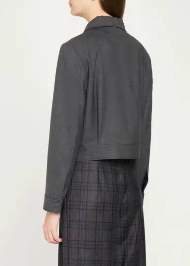 Theory Cropped Harrington Jacket | Thumbnail 3