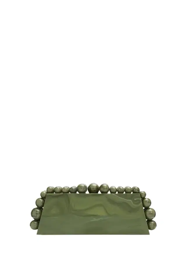 Cult Gaia Eos Lungo Marbled Acrylic Clutch Bag