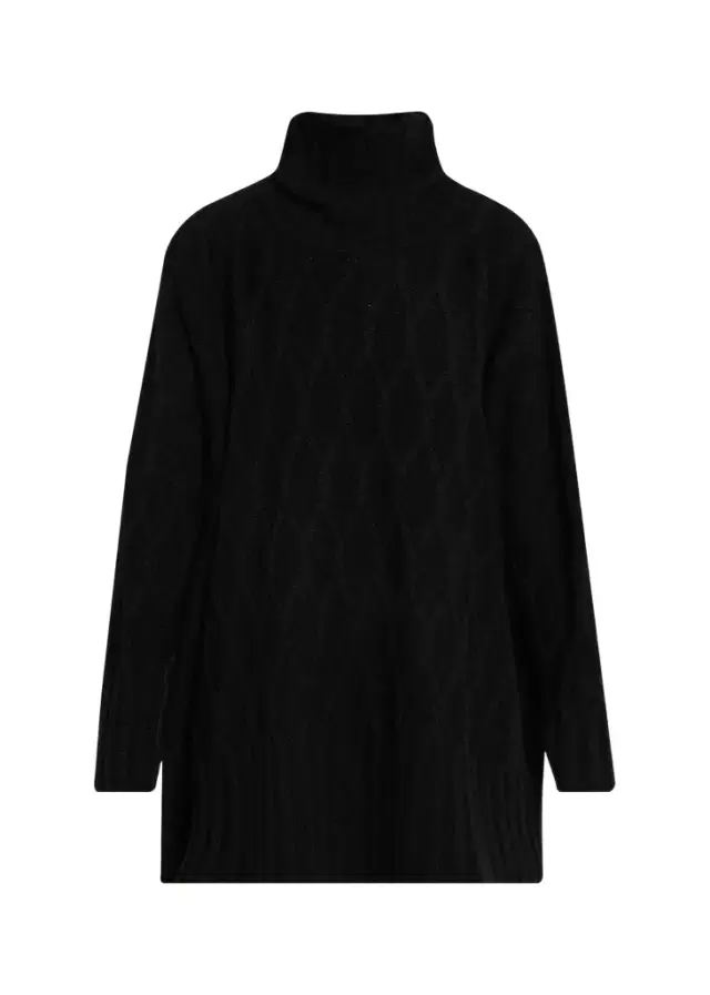 Eskandar Cashmere Cable Roll Neck - Long Length