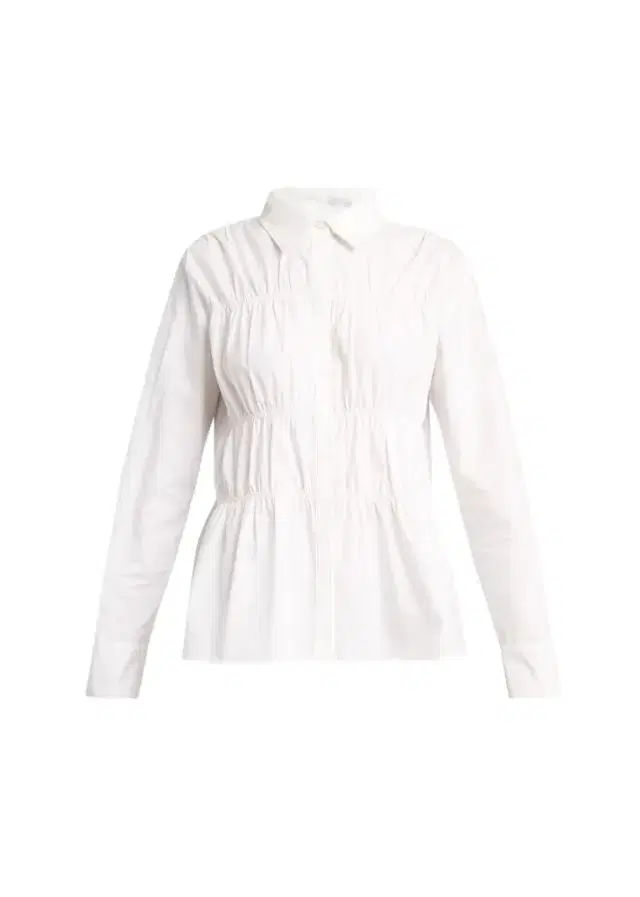 Proenza Schouler Pearl Cinched Cotton Poplin Shirt
