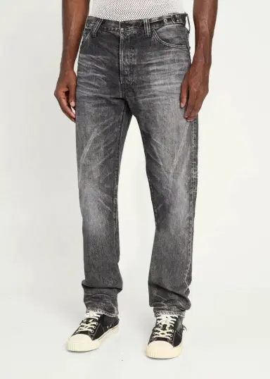 Master Craft Union Men's Straight-Leg Fade-Effect Cotton Jeans | Thumbnail 4 Master Craft Union Men's Straight-Leg Fade-Effect Cotton Jeans | Thumbnail 4