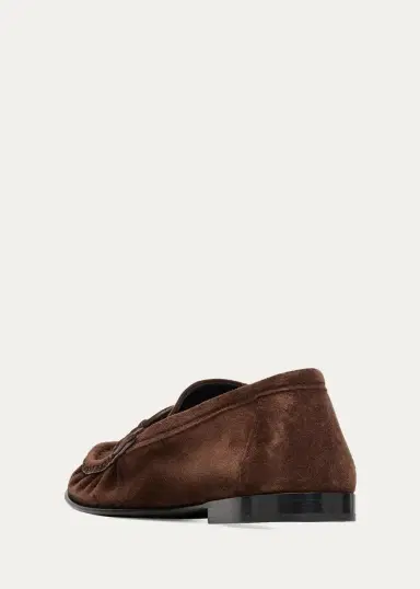 Loewe Double L Suede Loafers | Thumbnail 4 Loewe Double L Suede Loafers | Thumbnail 4