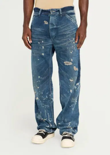 Master Craft Union Men's Distressed Cotton Carpenter Jeans | Thumbnail 4