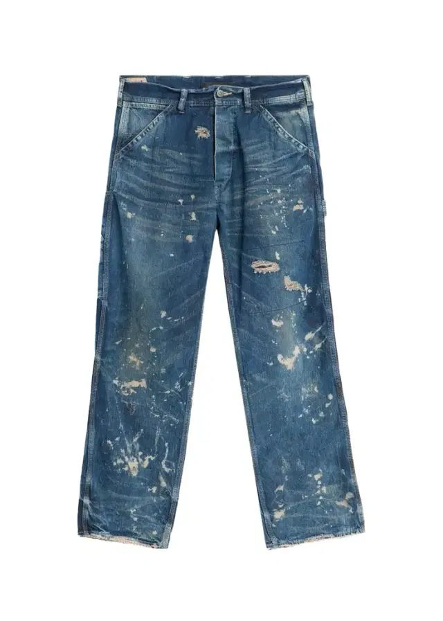 Master Craft Union Men's Distressed Cotton Carpenter Jeans